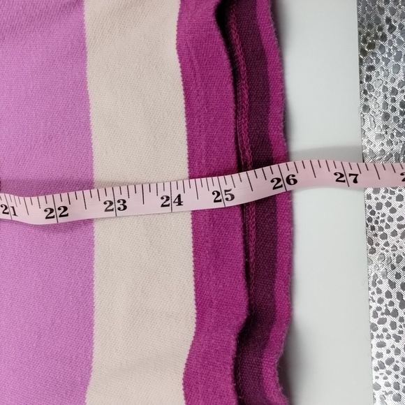 Old Navy size large graphic stripes pinks and purple athletic prep polo top - Picture 7 of 12